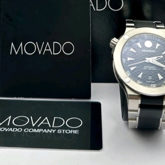 Movado Black Stainless Steel Watch - Picture 12 of 13
